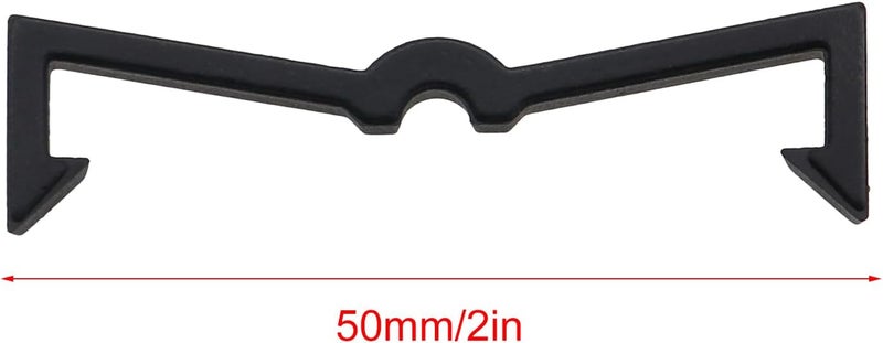 Gui Feng 50PCS 2 Inch Black Hole Board Hooks Plastic Pegboard Hook Accessories Pegboard Hook Fixer Tool Hardware Hook - Image 2